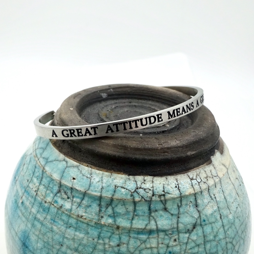 RCI ATTITUDE Open Slide Bangle Stainless Steel